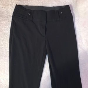 black flared dress pants